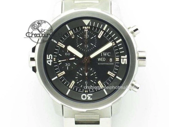 MIROTIME 0822 Portugieser Chrono  42 IW390403 ZF 1:1 Best Edition White Dial Blue Hand on Black Leather Strap A WellDesigned 7190